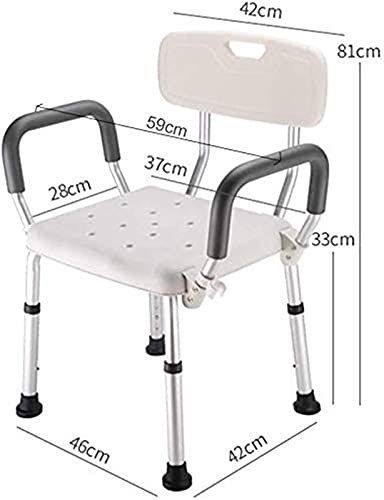 Sièges de bain robustes et durables en aluminium réglable 150 kg - 4