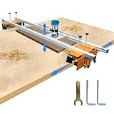 BaoNeedy 58 Inches Router Sled for Flattening Slabs, 3 Axis Adjustable High-precision Slab Flattening Router Sled, Sturdy Router Jig for Woodworking, Home Improvement Project, Home DIY