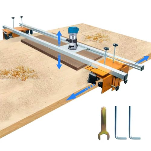 58-Inch Adjustable Router Sled for Woodworking