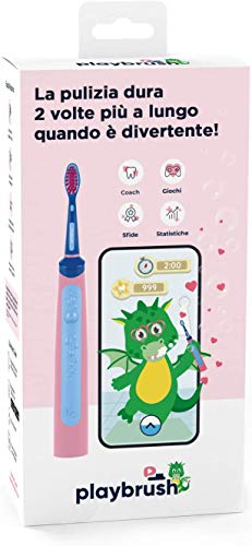 Playbrush Smart Sonic Kids Electric Toothbrush (Blue/Pink)