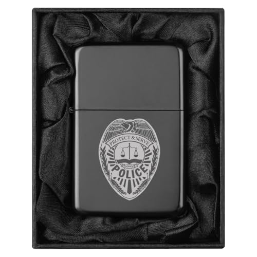 Encendedor en caja regalo negra y satén miniatura 1