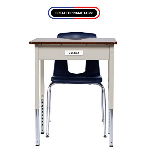 Dry Erase Magnetic Strips - Roll of Writable Whiteboard Magnets - Writable Flexible Magnet - Name Plates - Magnetic Labels- Dry Erase Name Tags - (Half Inch x 50 Feet)
