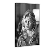 ZAQMKOL Poster sur toile mod�le Brigitte Bardot (23) - D�coration pour chambre � coucher, bureau, chambre - Cadeau - 40 x 60 cm