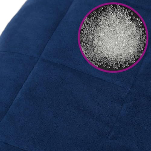 Couverture lestée 6 kg bleu pour des nuits sereines et relaxantes - 7