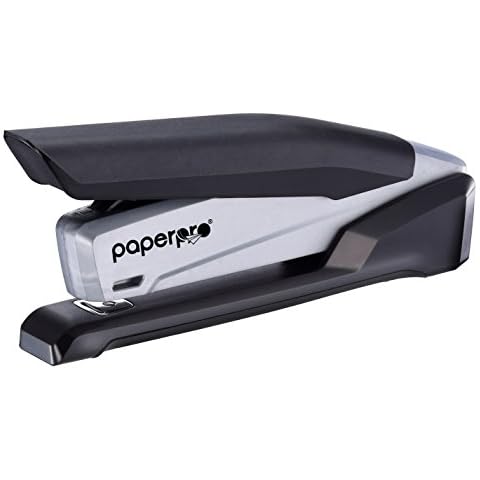 PaperPro - 1105 - inPOWER 20 Desktop Stapler with Built-In Staple Remover, 20 Sheets, Full-Strip, Black/Grey Cover