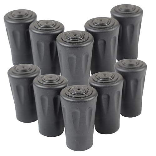 FOMIYES Walker Leg Caps for Trekking Poles 10pcs Replacement Tips Anti-Slip Design for Hiking Climbing