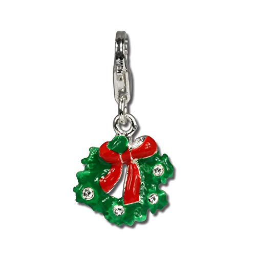 Balia Charm Anhänger 925 Silber Adventskranz Zirkonia grün von...