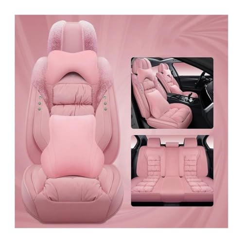 Housses de siège auto hiver en velours rose pour Suzuki S-Cross et Grand Vitara