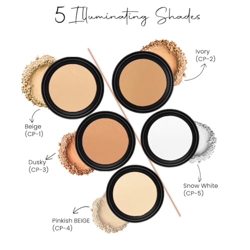 COLORESSENCE Starlet Compact Powder with Free Applicator Puff | Makeup Setting Powder | Makeup Baking Powder | Matte Compact Powder |Lightweight | Oil Control Face Powder | Dusky - Image 4