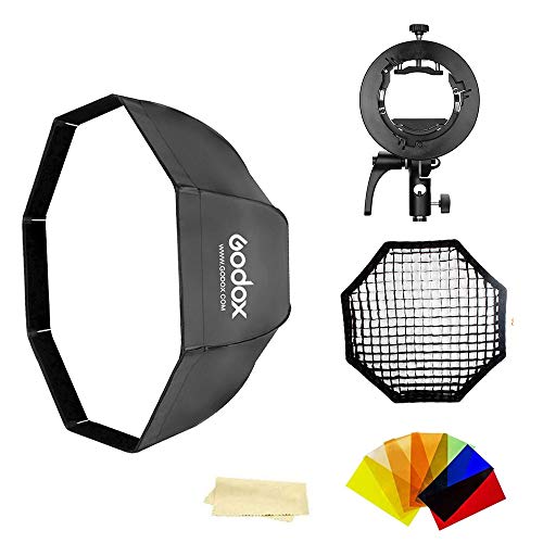 Super Cheap ๐ Godox SB-UE120 120cm Umbrella Octagon Softbox with S2 Speedlite Bracket Bowens Mount Holder and Honeycomb Grid for Photography Studio Strobe Flash Speedlite Speedlight (120cm) Super Cheap ๐ Godox SB-UE120 120cm Umbrella Octagon Softbox with S2 Speedlite Bracket Bowens Mount Holder and Honeycomb Grid for Photography Studio Strobe Flash Speedlite Speedlight (120cm)