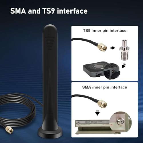 Antenne 5G LTE 15dBi SMA TS9 omnidirectionnelle externe pour routeur 4G - 4