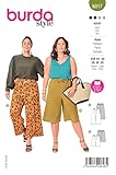  Burda Style Katalog-Schnittmuster Culottes mit Gummizug  Damen, Gr. 44-54  Nählevel: Leicht #6017