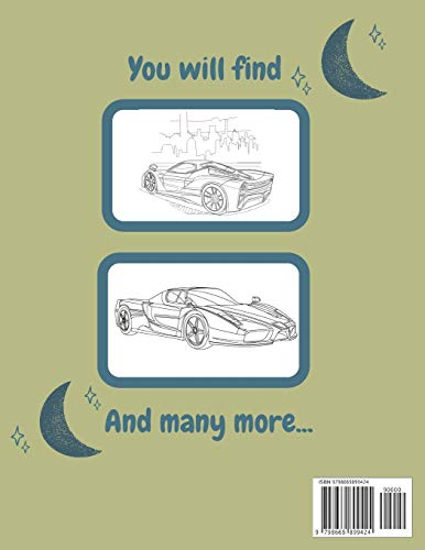 Super Car Coloring Book: Ultimate Exotic Luxury Cars Sport Amazing Designs for Kids And Adults Perfe