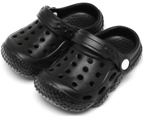 Image of ChayChax Kid's Garden Clogs Cute Slides Sandals Toddlers Beach Pool Shower Shoes with Non-Slip Sole