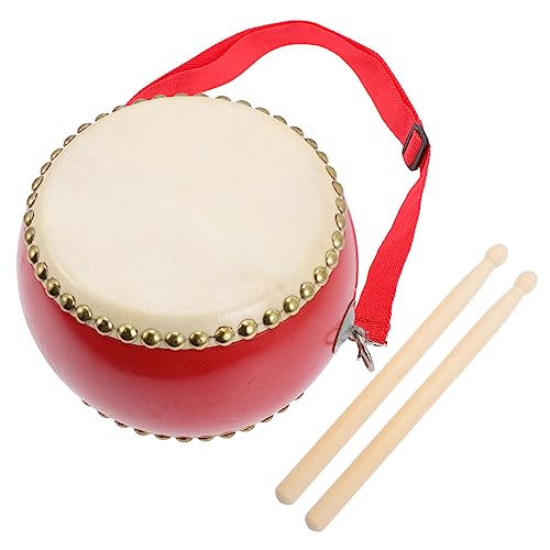 BESPORTBLE Tambor de brinquedo para bateria para instrumento de percussão educacional e de vaca seguro e duradouro