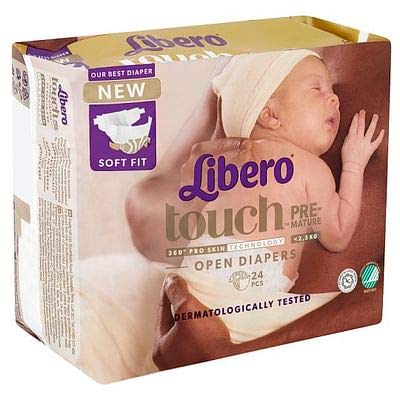 Pannolino A Mutandina Libero Touch Per Bambini Prematuri Fino a 2,5 Kg 24 Pezzi