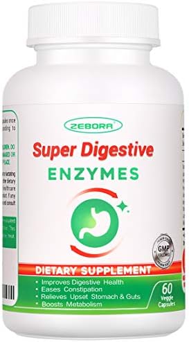 Super Enzymes for Digestion & Probiotics Supplement Get Immune Support & Promotes Better Digestion - Breaks Down Lactose - for Bloating & Constipation + Gas Relief