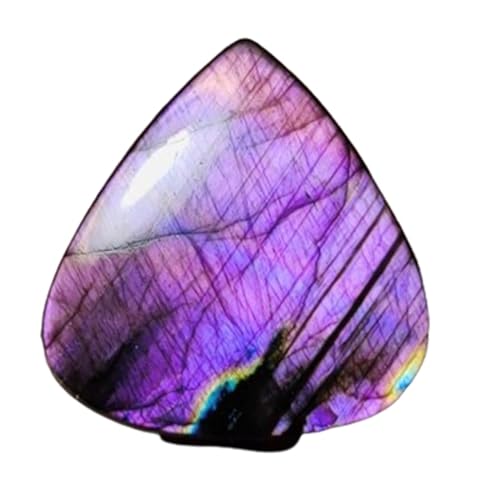 Cabochon en labradorite violette naturelle de 42mm pour fabriquer votre bague bohème