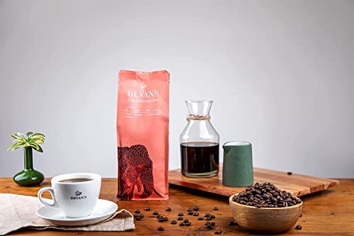 Image of Devan's South Indian Arabica Plantation AAA Filter Coffee Beans (100% Coffee, Medium Roast, 500g Beans)