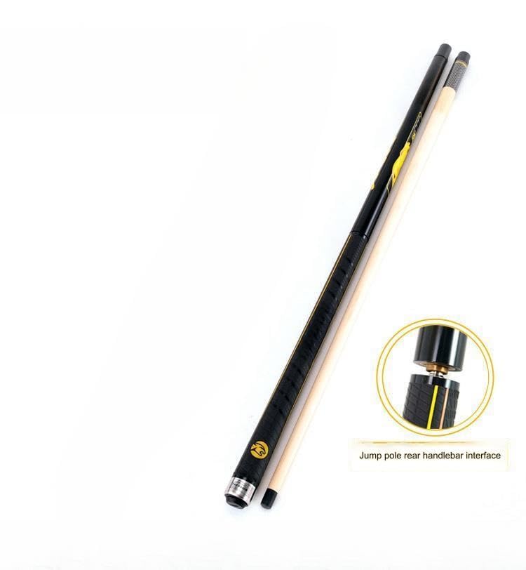 Taco de billar de fibra de carbono y madera dura 2 piezas miniatura 4