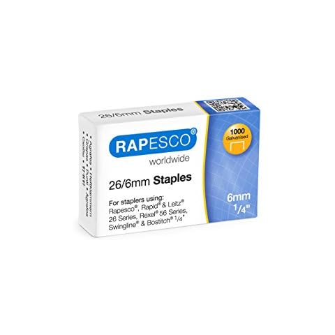 Rapesco Galvanised Staples Box of 1000 Cover