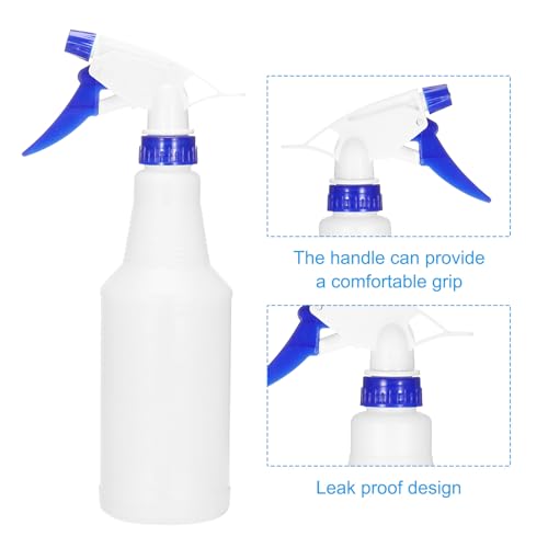Botellas azul 500ml PATIKIL de plástico oscuro con boquilla de spray ajustable pack de 4 4