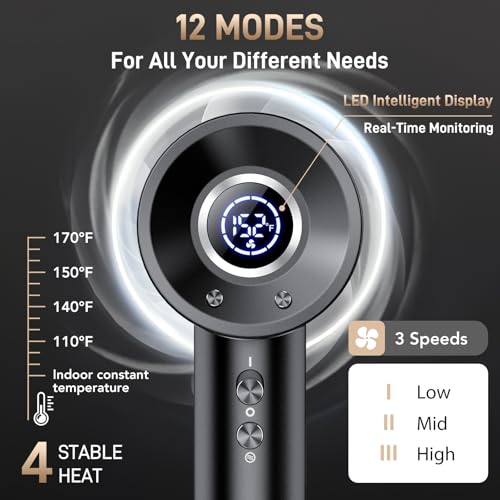 Image of High-Speed Ionic Hair Dryer, Brushless Motor Blow Dryer