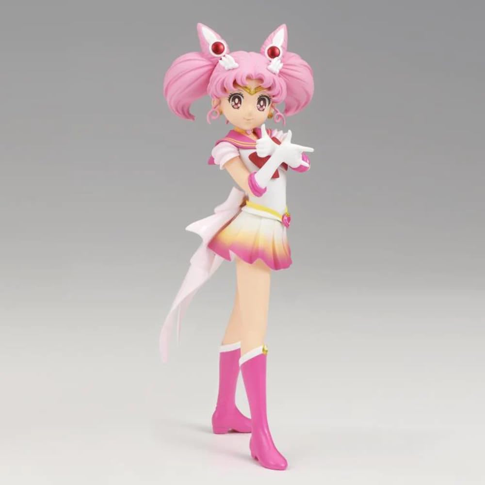 Banpresto, Super Sailor Chibi Moon Pretty Guardian Sailor Moon Eternal The Movie, Glitter & Glamours (Ver.B) Actionfigur, 17 cm, Mehrfarbig BP88292