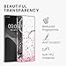 kwmobile Clear Case and Screen Protector Compatible with Xiaomi Redmi Note 14 Pro+ 5G / Redmi Note 14 Pro Plus 5G Case - Cherry Blossoms Pink/Dark Brown/Transparent