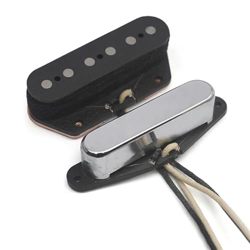エレキギターピックアップ TL エレキギターのネックとブリッジ用 Alnico II マグネット ピックアップ 7.5/6.5K Alnico 2 ピックアップ ギター パーツ(B+N)