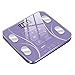 Bestyyo - Báscula de pesaje con pantalla LED, básculas de peso, índice de salud humana, ultra delgadas, con sensores de alta precisión, 290 x 260 x 40 mm, color morado