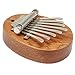 Hitefu 8 Key Wood Mini Kalimba, Portable Exquisite Thumb Piano with Bear Design for Beginners Gift