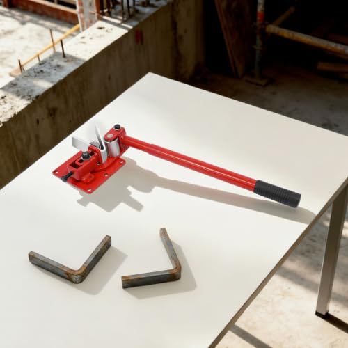 Máquina dobladora manual de pletinas de hierro plano y aluminio con doblado en frío 8