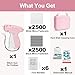 Mini Stitch Gun for Clothes, Handheld Quick Cloth Sewing Stitch Gun with 6 Micro Needle, 2500 Black & 2500 White Micro Fasteners, Mini Tagging Sewing Kit with Hard Case