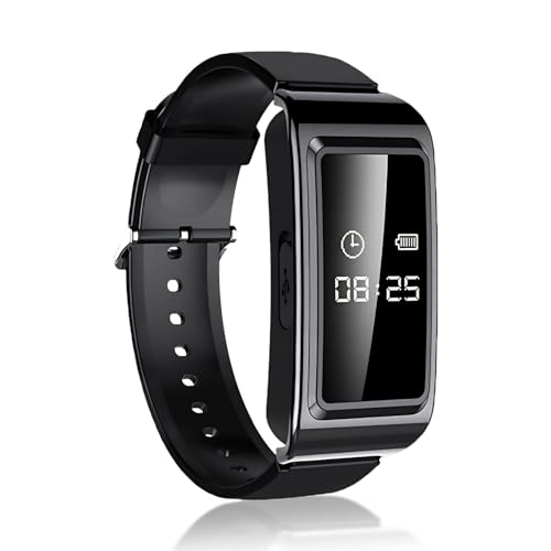 Vbestlife ボイスレコーダー 腕時計 1080P音声起動レコーダー 防水 ミーティングスピーチスポーツ用 ノイズリダクション HD再生 電子時計 (128G)