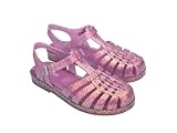 Melissa Possession Jelly Sandals for Women - The Original Jelly Shoes, Fisherman's Sandals with Adjustable Strap and Side Buckle, Glitter Lilac, 7
