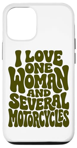 �o�C�J�[���[���A I Love One Woman And Some Motorcycle �X�}�z�P�[�X iPhone 12/12 Pro �p