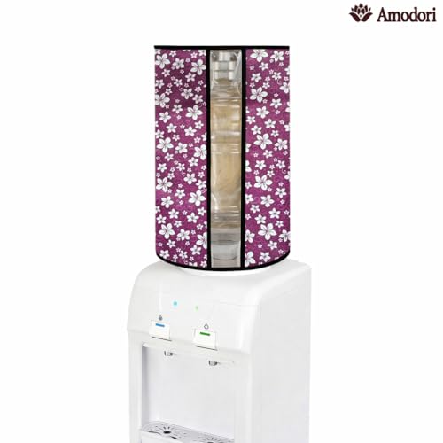 Image of Multicolor 20 Litre Water Dispenser Bottle Cover | Waterproof & Dustproof PVC Fabric | Reusable Protective Cover for 20L Water Can (floral-19)