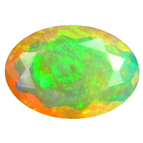 Opale arc-en-ciel 1.32 ct pierre précieuse en vrac non chauffée 10x7mm