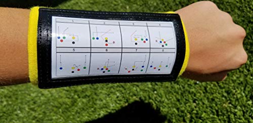 Image of Y23 - Football Wristbands - Wrist Coach - QB Wristband - Football Play Wristbands - Playbook Wristband