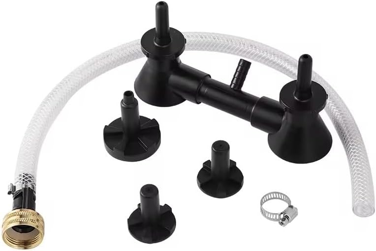 Double Blast Bottle Carboy Washer Wine Rinser Homebrew Beer & Wine Cleaning Equipment Cleaner With Kitchen Faucet Adapter Bar