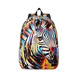 SDFHU Abstract Animal Zebra Print Versatile Backpack Travel Backpack, Laptop Holder - Casual Daypack 15 In Laptops