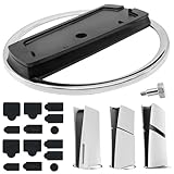 COSTRN Soporte Vertical para Consola PlayStation 5 /Pro/Slim, Base para PS5 Serie Disco y Digital. con Tapón Antipolvo y...