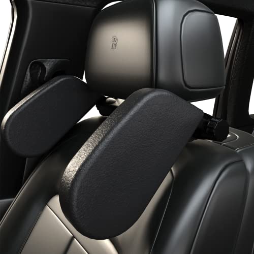 Heapany Car Headrest Pillow, Roadpal Adjustable Sleeping Headrest for Car Seat, Head Neck Support Rest Pillows for Kids Adults Travel-Black