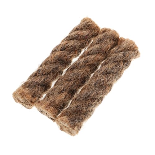 CORHAD Camping Essential: 3 Pack Jute Fire Rope Wax Fire Cord Survival Fire Starter Windproof Rod Fire Rope for Outdoor Activities