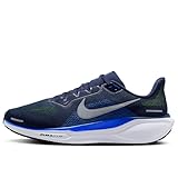 Nike Pegasus 41 Men's Road Running Shoes (FD2722-400, Midnight Navy/Black/Volt/Reflective Silver) Size 8.5