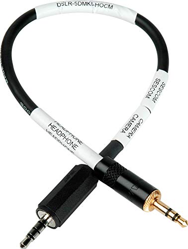 Sescom DSLR-5DMKII-HOCM 10" Canon 5D II A/V Headphone Cable
