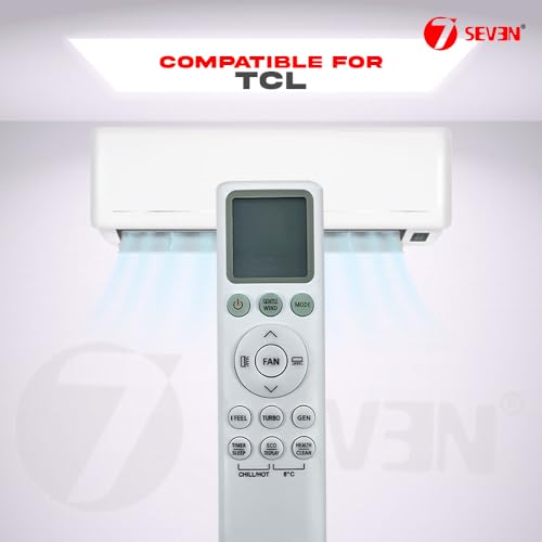 Image of 7SEVEN Compatible for TCL AC Remote Original for Elite Serie XA81 XA71 XA41 F1 Priority XA75 Models Split Air Conditioner Suitable for Various 1 1.5 2 Ton Smart Inverter TCL Ac