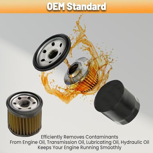 Chikia Hisun Axis Oil Filter Replacement for Hisun UTV ATV 400 500 700 250 450 550 750 Sector Vector Coleman,Massimo,Bennche,Cub Cadet 503-01156,BMS Ranch Pony stallion 500 600 - Image 5