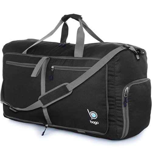 Bago Large Duffle Bag for Travel Women & Men. Durable Lightweight Foldable Travel Duffel Bags For...